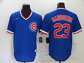 Cubs 23 Ryne Sandberg Royal Nike Throwback Jersey,baseball caps,new era cap wholesale,wholesale hats
